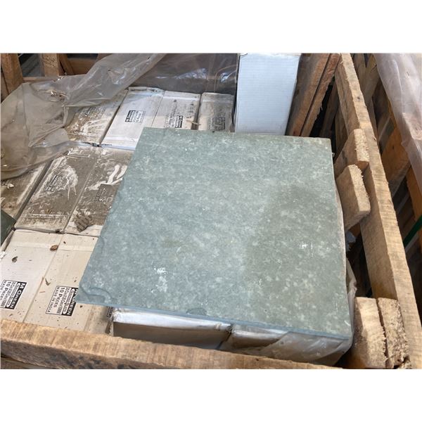 PALLET CRATE OF 253 PCS 12 X 12 M GREEN NATURAL STONE