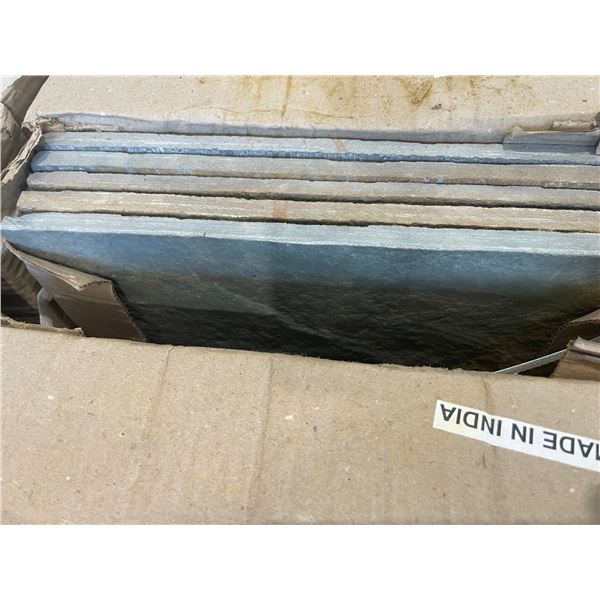 PALLET CRATE OF 180 PCS 12 X 24  SLATE GREY NATURAL STONE TILE