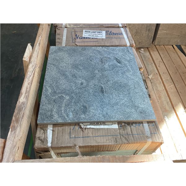 PALLET CRATE 30 X30 CM MOONLIGHT GREY HOND NATURAL SLATE TILE