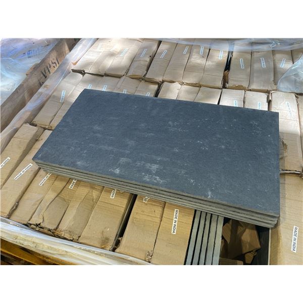 PALLET CRATE OF 180 PCS 12 X 24 LIME BLACK NATURAL STONE TILES