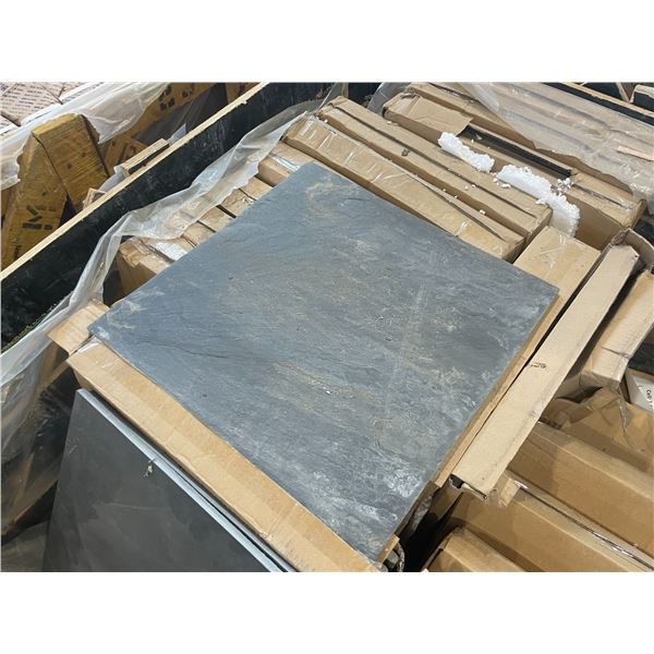 PALLET CRATE OF 400X400X10-13MM BLACK GALAXY NATURAL STONE TILE