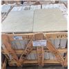 Image 1 : PALLET CRATE OF 420 PCS 12 X 12 SHABAD YELLOW  NATURAL STONE TILE