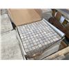 Image 1 : PALLET CRATE OF 420 PCS 1 X 1 OF  IVORY TUMBLED MOSAICS