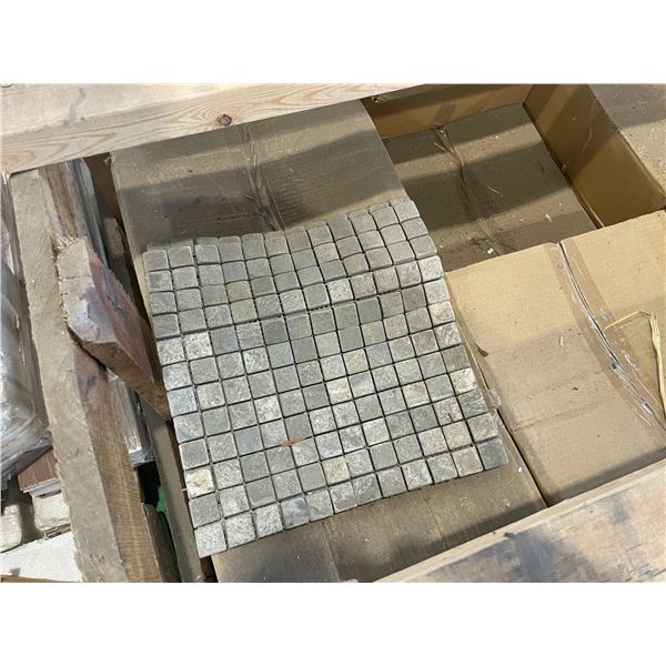 PALLET CRATE OF 400 PCS OF 1 X 1 MOONLITE MOSAIC NATURAL STONE 12 X 12 SHEET TILES