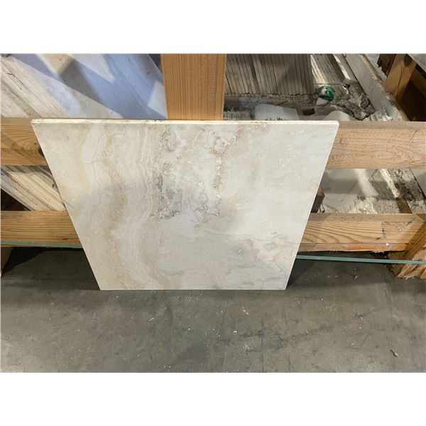 PALLET OF ROMA WHITE NATURAL TRAVERTINE TILES