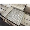 Image 1 : PALLET CRATE OF ASSORTED AUTUMN 12 X 12 NATURAL STONE MOSAIC SHEET TILES & BOXES OF AUTUMN PENCIL