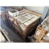 Image 2 : PALLET CRATE OF SHABAD YELLOW 1 X 2 NATURAL STONE 12 X 12 MOSAIC SHEET TILES