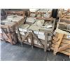 Image 4 : PALLET CRATE OF ASSORTED REGAL BEIGE 12 X 12 NATURAL STONE MOSAIC SHEET TILES, COPPER CHAIR RAIL