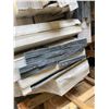 Image 1 : PALLET OF ASSORTED WHITE QUARTZ LEDGESTONE WALL STONE & PCS OF GREY SLATE LEDGESTONE WALL STONE