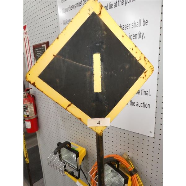 Vintage Metal Railroad sign