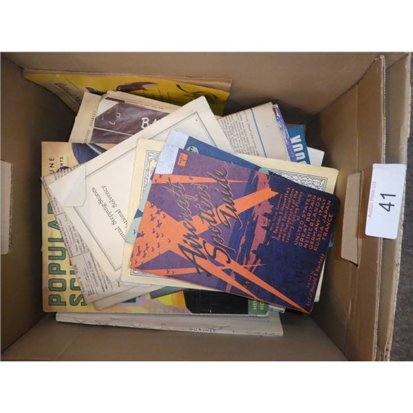 assorted antique/vintage magazines