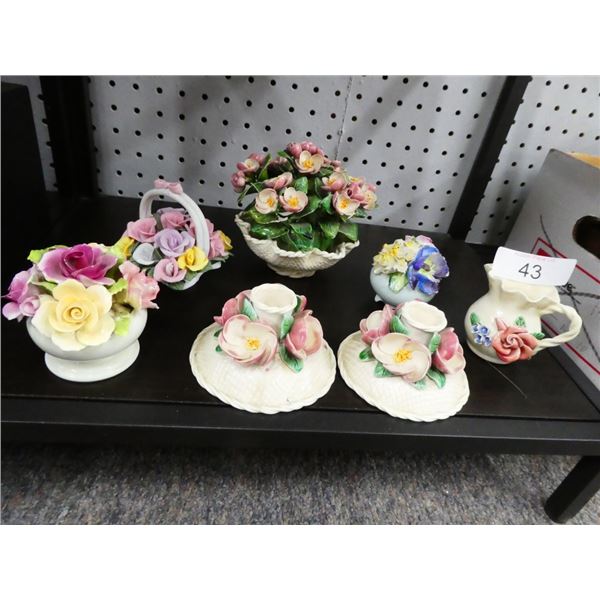 floral decorations & candle holders