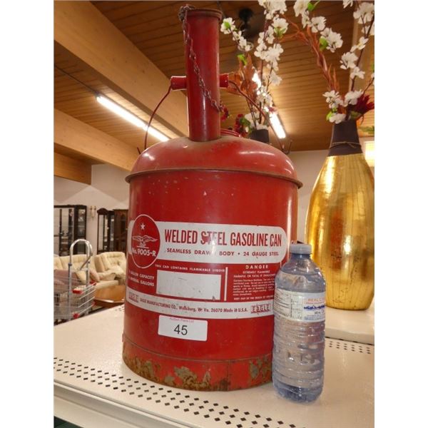 welded steel gasoline can