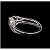 Image 3 : 14KT White Gold 0.61 ctw Diamond Engagement Ring