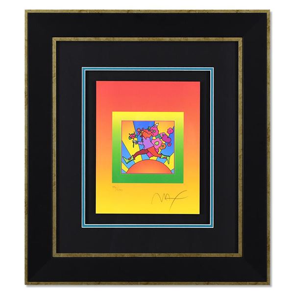 Flower Jumper Over Sunrise on Blends II by Peter Max