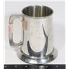 Image 1 : ENGRAVED PEWTER STEIN 1970  (GLASS BOTTOM)