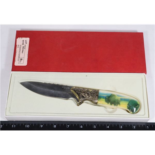 DECORATIVE BUFFALO KNIFE IN ORIGINAL BOX