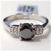 Image 1 : SILVER MOISSANITE(1.45CT) RING (~SIZE 10)