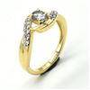 Image 3 : GOLD PLATED SILVER TANZANITE WHITE TOPAZ(0.45CT)