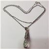 Image 1 : SILVER GEMSTONE  NECKLACE(~LENGTH 20INCHES)