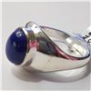 Image 3 : SILVER LAPIS LAZULI(4.35CT) RING (~SIZE 10)