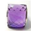 Image 1 : SILVER AMETHYST RING (~SIZE 9)(~WEIGHT 11.88G)