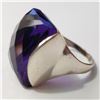 Image 3 : SILVER AMETHYST RING (~SIZE 9)(~WEIGHT 11.88G)