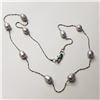 Image 2 : SILVER FRESHWATER PEARL BRACELET & NECKLACE SET