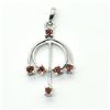 Image 1 : SILVER GARNET(0.85CT) HAND MADE PENDANT