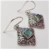 Image 2 : SILVER LABRADORITE  EARRINGS (~WEIGHT 6.57G)