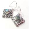 Image 3 : SILVER LABRADORITE  EARRINGS (~WEIGHT 6.57G)