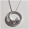 Image 1 : SILVER CUBIC ZIRCONIA NECKLACE