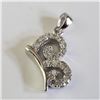 Image 2 : SILVER CUBIC ZIRCONIA PENDANT (~WEIGHT 3G)