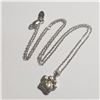 Image 2 : SILVER RHODIUM PLATED DIAMOND NECKLACE