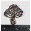 Image 1 : NEW RHINESTONE MUSHROOM BROOCH