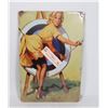 NEW PINUP GIRL METAL ARTWORK