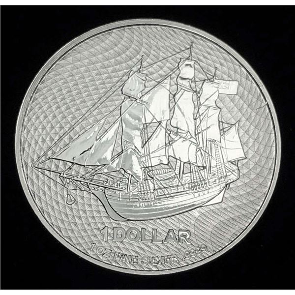2023 Cook Islands Sailing Ship 1 ozt .9999 Silver Dollar