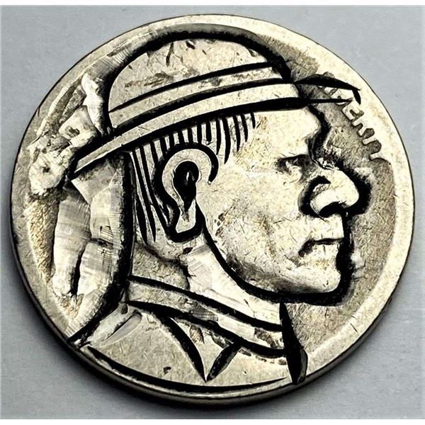 Hand Carved Hobo Nickel