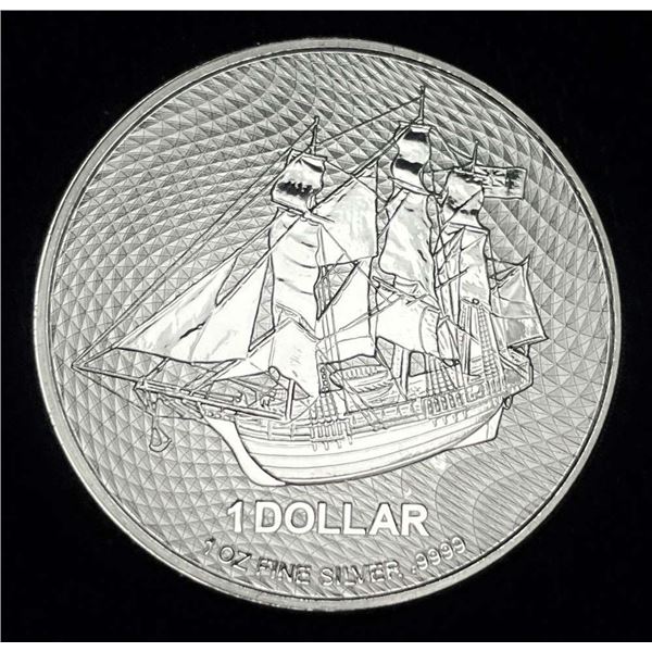 2023 Cook Islands Sailing Ship 1 ozt .9999 Silver Dollar