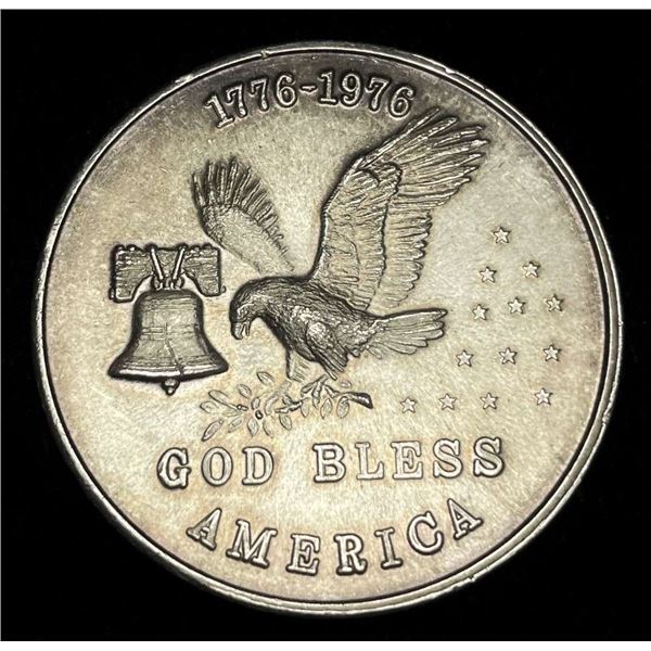 1776-1976 God Bless America Tri-State Refining 1 ozt .999 Silver