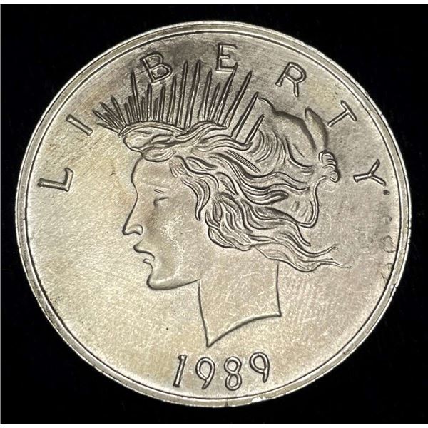 1989 Peace Design 1 ozt .999 Silver Trade Unit
