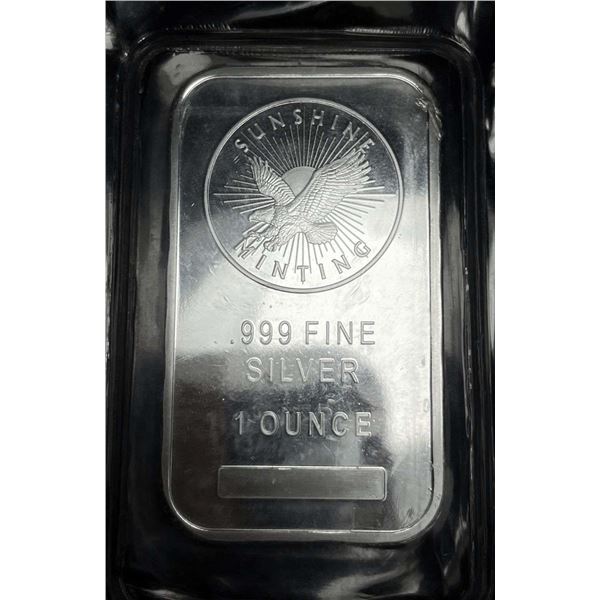 Sunshine Minting Eagle 1 ozt .999 Silver Bar