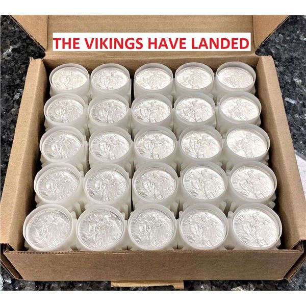 Roll (20-coins) "The Vikings Have Landed" 1 ozt .999 Silver Round