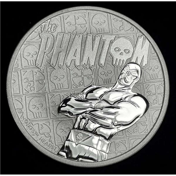 2022 Tuvalu Phantom 1 ozt .9999 Silver Dollar