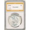 Image 3 : 1926 Peace Silver Dollar MS65