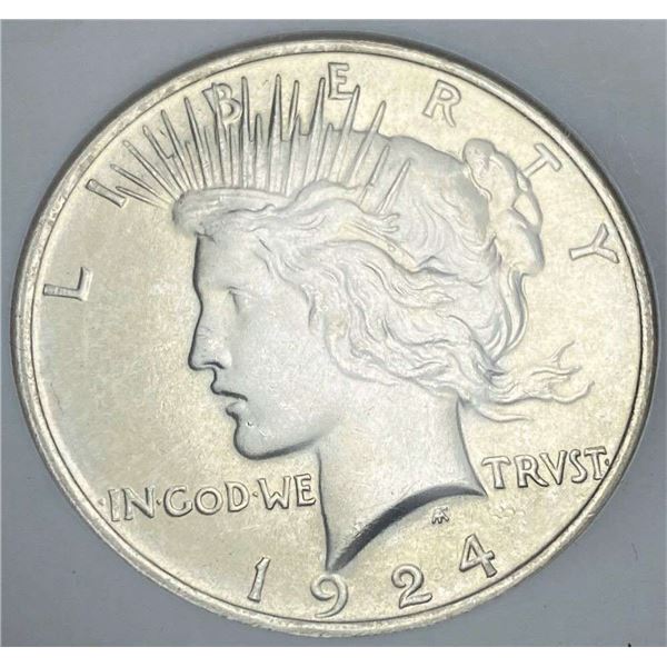 1924 Peace Silver Dollar NGC MS65