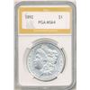 Image 3 : 1892 Morgan Silver Dollar MS64