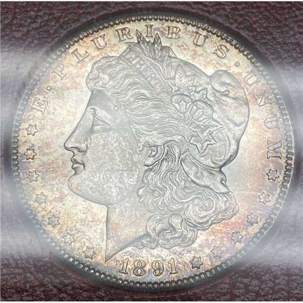 1891-S Morgan Silver Dollar MS65 Redfield Collection