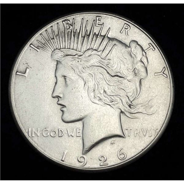1926-S Peace Silver Dollar Net AU