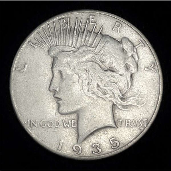 1935-S Peace Silver Dollar VF